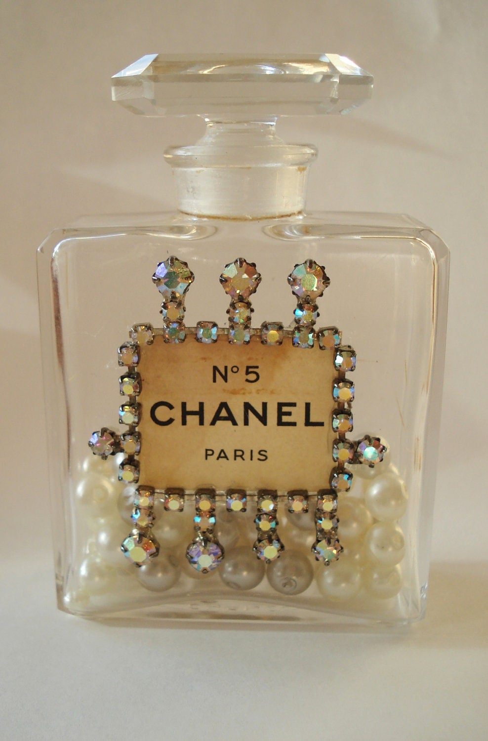 Vintage Authentic Chanel No 5 Parfum Perfume Bottle Aurora