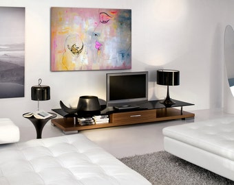Pure Indulgence - Original Modern Abstract Contemporary Art Painting - Size: 48 x 36" Acrylic on Canvas by A.J. Wesolek