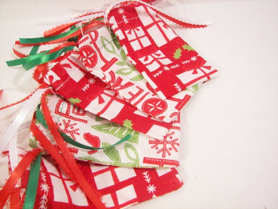 ... Reusable  Recyclable Fabric Drawstring Gift Wrapping Bag or Goody Bag