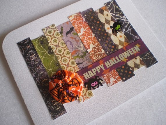 Items Similar To Handmade Halloween Card On Etsy