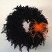 15" Feather Halloween Wreath
