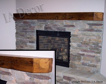 Reclaimed Wood Fireplace Mantle - CUSTOM Mantles, Beam Mantles Barn wood mantles