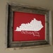 My Old Kentucky Home Map Print