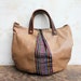 Navajo and Tan leather Tote - Emilie