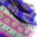 Blue Paisley Scarf Silk Scarf Silk Sari Scarf indian Scarf Floral Scarf Silk Sarong