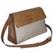 LOEWE Vintage Luxury Handbag Shoulderbag Purse Sisal Leather Crocodile Beige Brown Gold