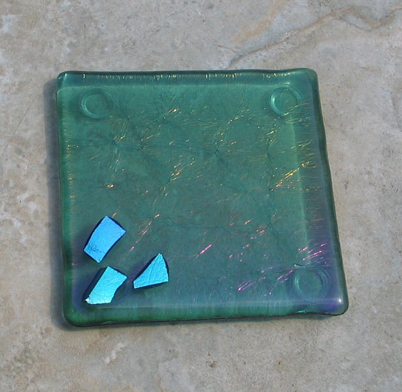 Fused Glass Coasters Art Glass Coasters Fused by FinessedDesigns