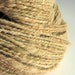 Handspun bulky alpaca yarn / wool GINGER BISCUIT