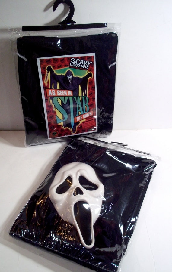 Scream Stab costume with robe mask and card screen by MovieGunsInc