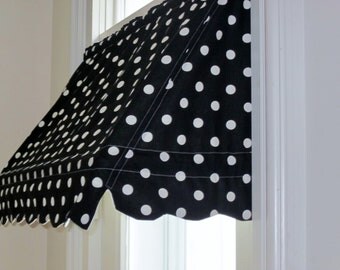 18" High and 18 to 70" Wide Custom Made Indoor Awning (Choose from Available Fabrics or Provide Your Own Fabric)