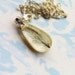 Black Feather Resin Pendant Resin Necklace Nature Inspired Necklace Resin Jewelry