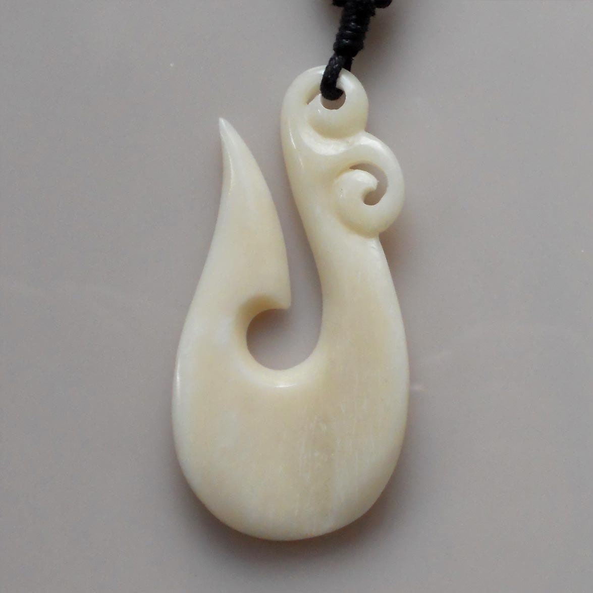 Free shipping Bone carving fish hook pendant for necklace