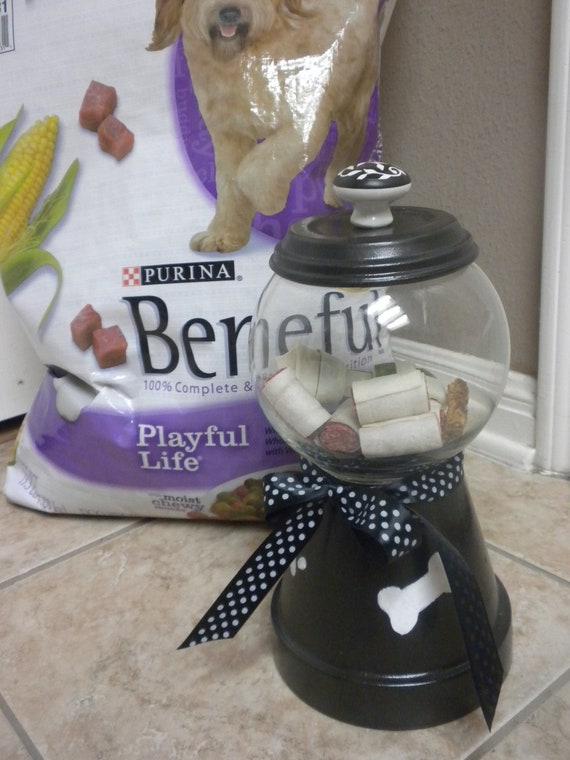 Faux Gumball Machine designed for dog treats/food