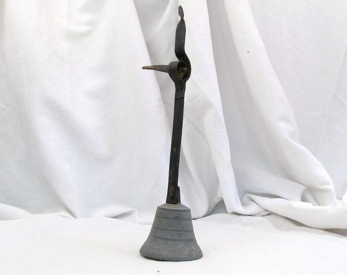 Antique French Bronze Metal Shop Bell / French Country Decor / Cottage Decor/ Vintage Shop Decor / Vintage Retro Home Interior / European