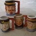 Minature Toby Style Mugs