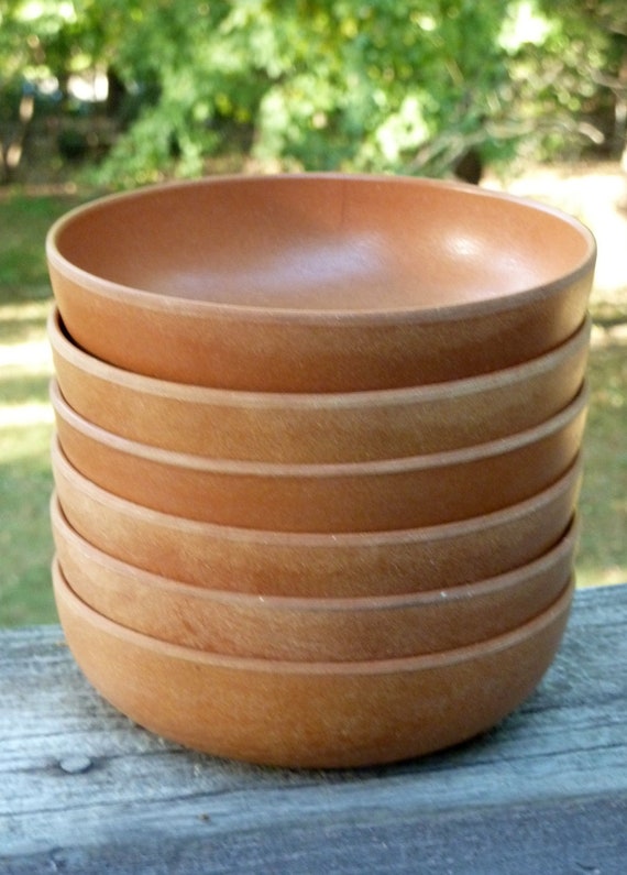 Vintage Ellingers Agatized Wood Bowls Set by weMixandMatchVintage