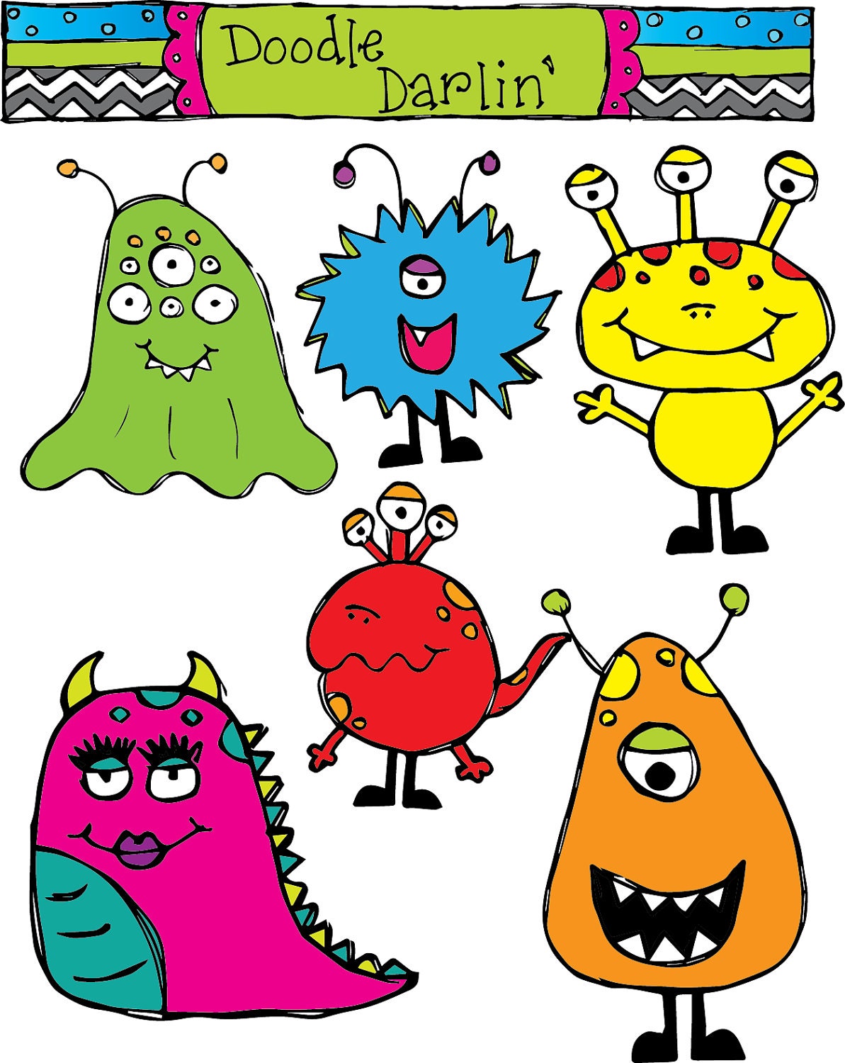 monster clipart etsy - photo #36