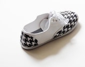Custom Handpainted Houndstooth Canvas Shoes