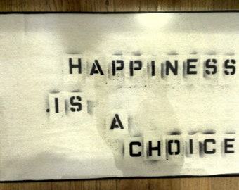 Items Similar To Happiness Is A Choice Inspirational Quote Phrase Vinyl ...