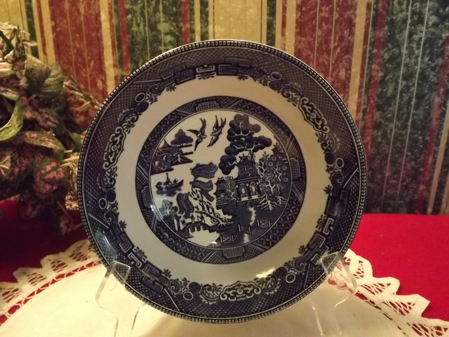 SALE Vintage 6 Inch Coupe Cereal Bowl in the Blue Willow Discontinued