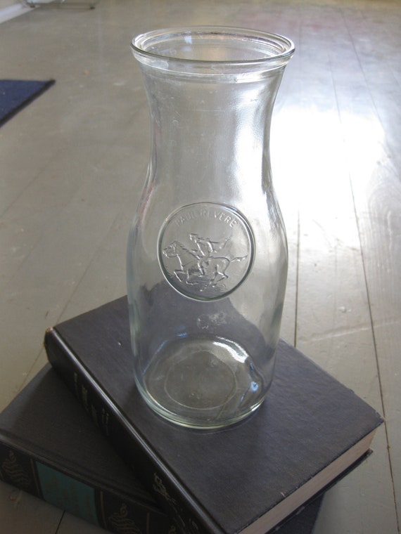 Items similar to Vintage Paul Revere Milk Bottle on Etsy