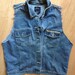 Vintage Studded Faded Glory Denim Vest