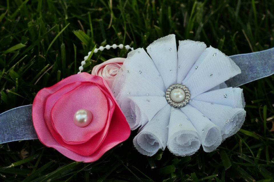 Flower Maternity Sash triad by ShareTheWell on Etsy