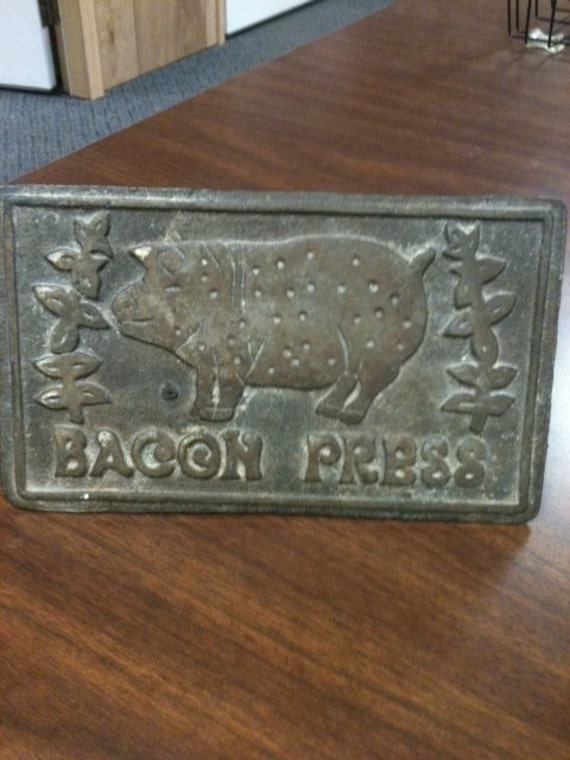 Vintage Cast Iron Bacon Press