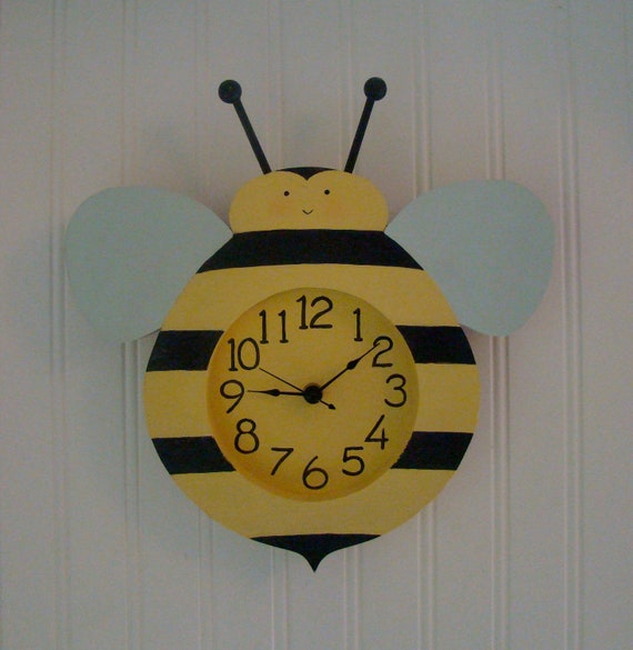 Items similar to Jolly Bee Wall Clock. on Etsy
