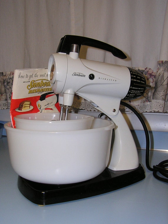 Vintage Sunbeam Model 12 mixmaster 1957-67 by KitchenSalvageLLC