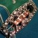 Vintage Art Deco Rhinestone Brooch Pin