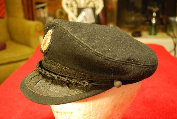 Steampunk Pilots Cap Captains Hat Greek Fisherman