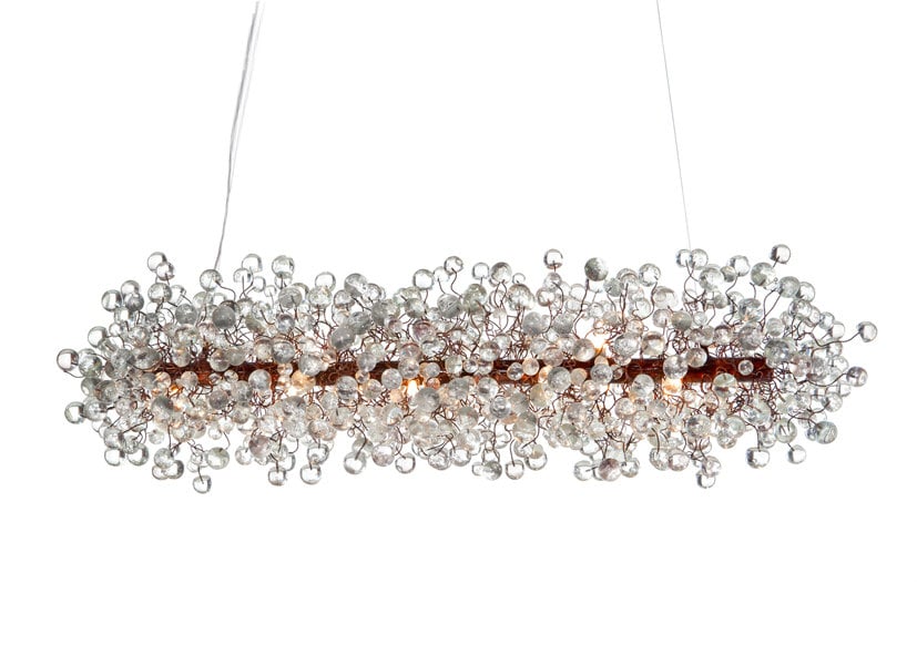 Ceiling Light Fixture Transpa Clear Bubbles Chandelier For Zoom