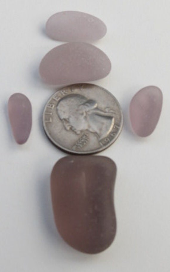 Purple Sea Glass Lavender Large Beach Glass by GlassBeachSeaGlass
