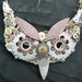 SALE steampunk owl necklace ooak gears watch parts leaves mixed metal bars chain steampunk gothic fantasy gypsy boho style