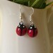 Little Lucky Ladybug Earrings - Polymer Clay Earring Charms - Nickel Free, Lead Free Dangle Earrings