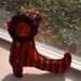 Housewares Halloween Orange Black Striped Witches Boot, Halloween Home Decor, Witches Boot, Holiday Decor, Fabric Boot Decor, Boot Ornament