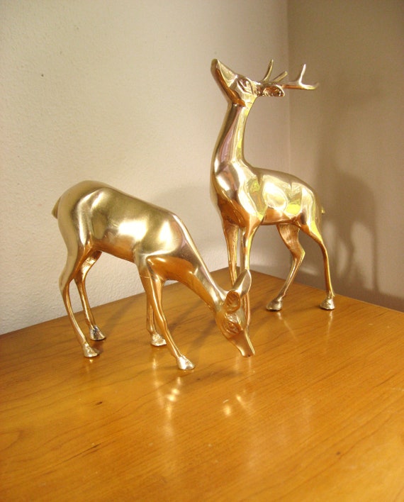 brass deer statue for sale