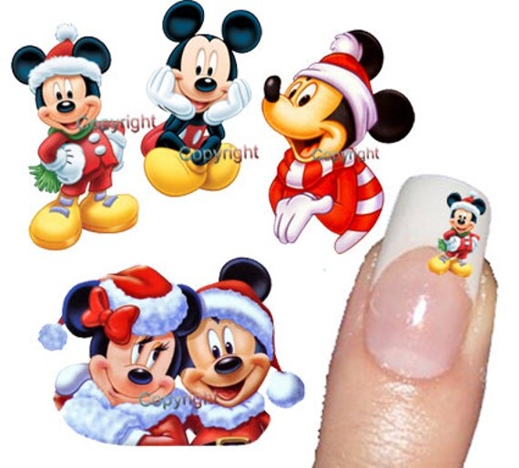 Items similar to 80 Mickey Mouse Nail Art Decal sticker Tattoo Nail