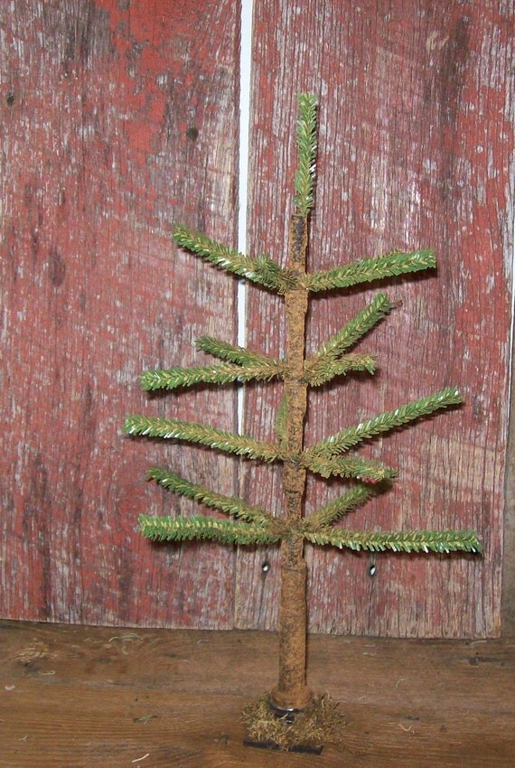primitive christmas winter faux double feather tree primitive christmas winter faux double feather tree