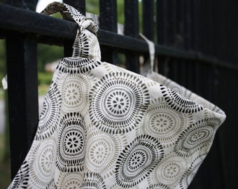 Nursing Cover (Breastfeeding Cover) Neutral Beige circles