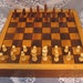 1830's Barn Beam Chess Set in Wormy Chestnut