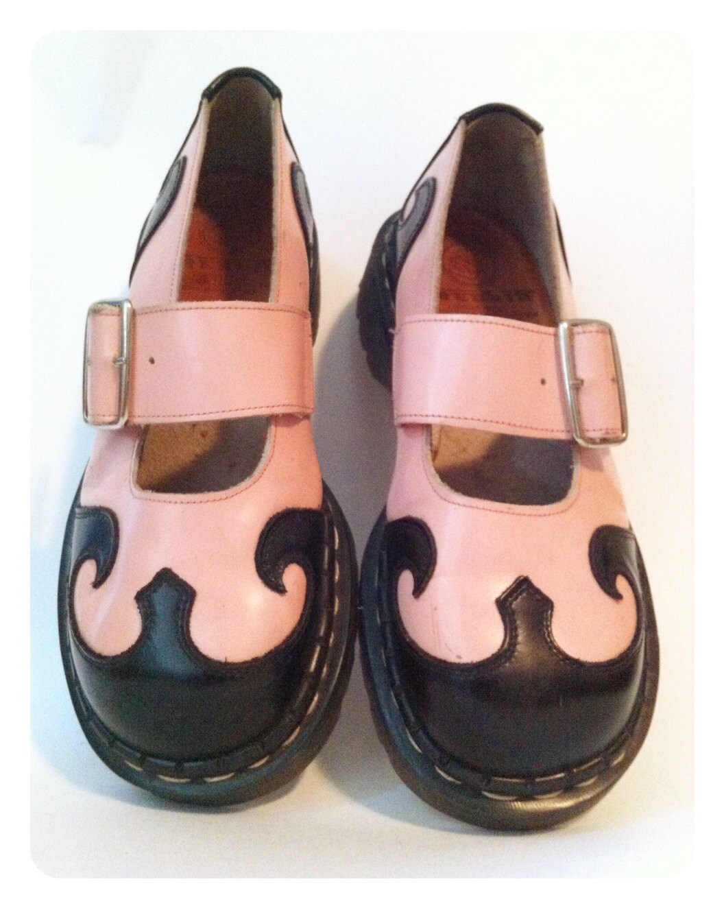 Vintage Tredair Rockabilly leather shoes Women's size 7.