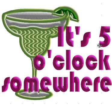somewhere o'clock five its