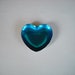 vintage Meka Denmark silverplate blue heart