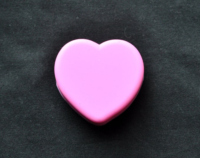 Small Silicone Soap Molds Chocolate Cake Mold - Heart Shape with Rose 45g