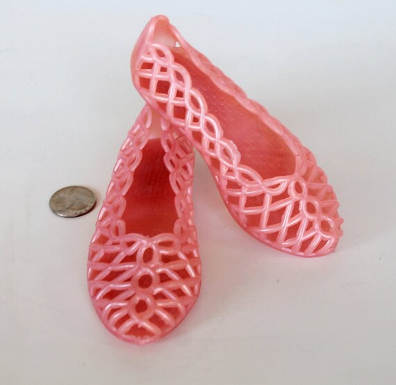Vintage Pink Toddler Jelly Shoes size 5