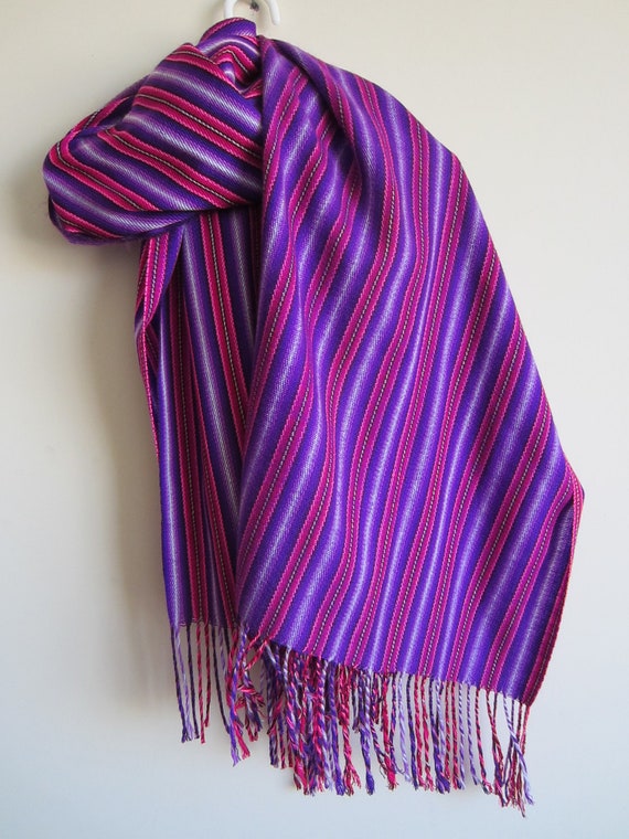 Peruvian scarf vibrant large shawl scarf by PeruNz on Etsy