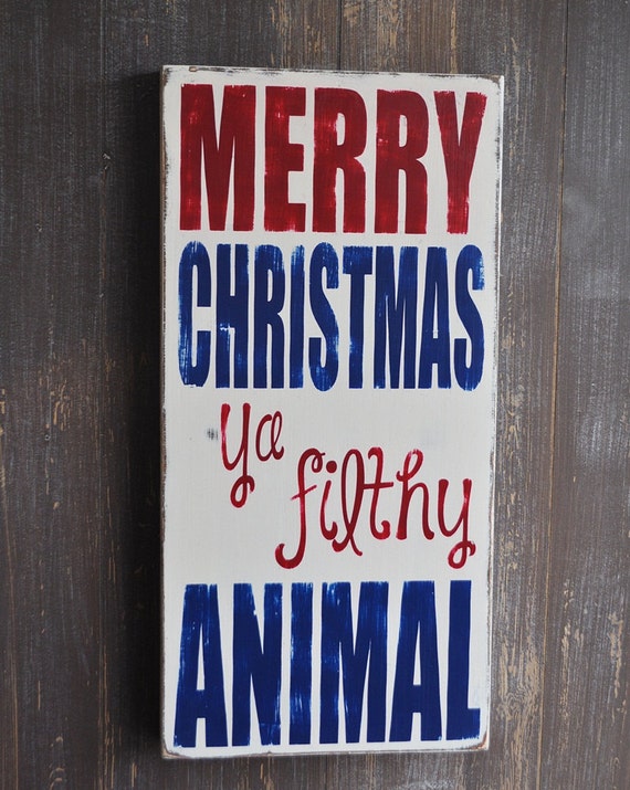 Christmas Sign Christmas Decoration Custom Wood Sign Merry