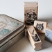 Alice in Wonderland Wooden Rubber Stamps Set 3- Scrapbooking. Cardmaking. Tag Making. Fairy Tale. Vintage Style
